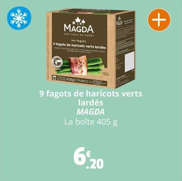 9 fagots de haricots verts lardés magda