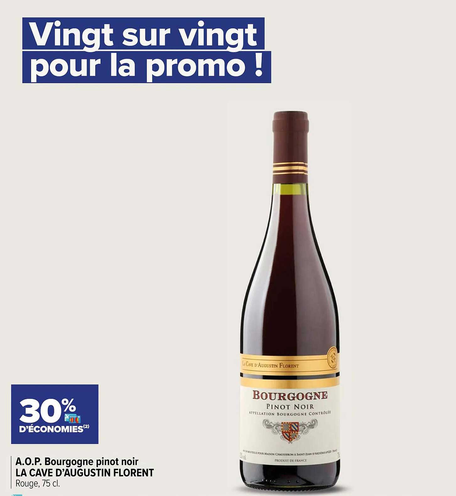 a.o.p. bourgogne pinot noir la cave d'augustin florent