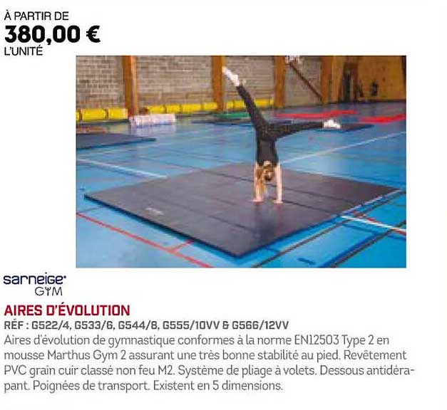 aires d'évolution sarneige gym