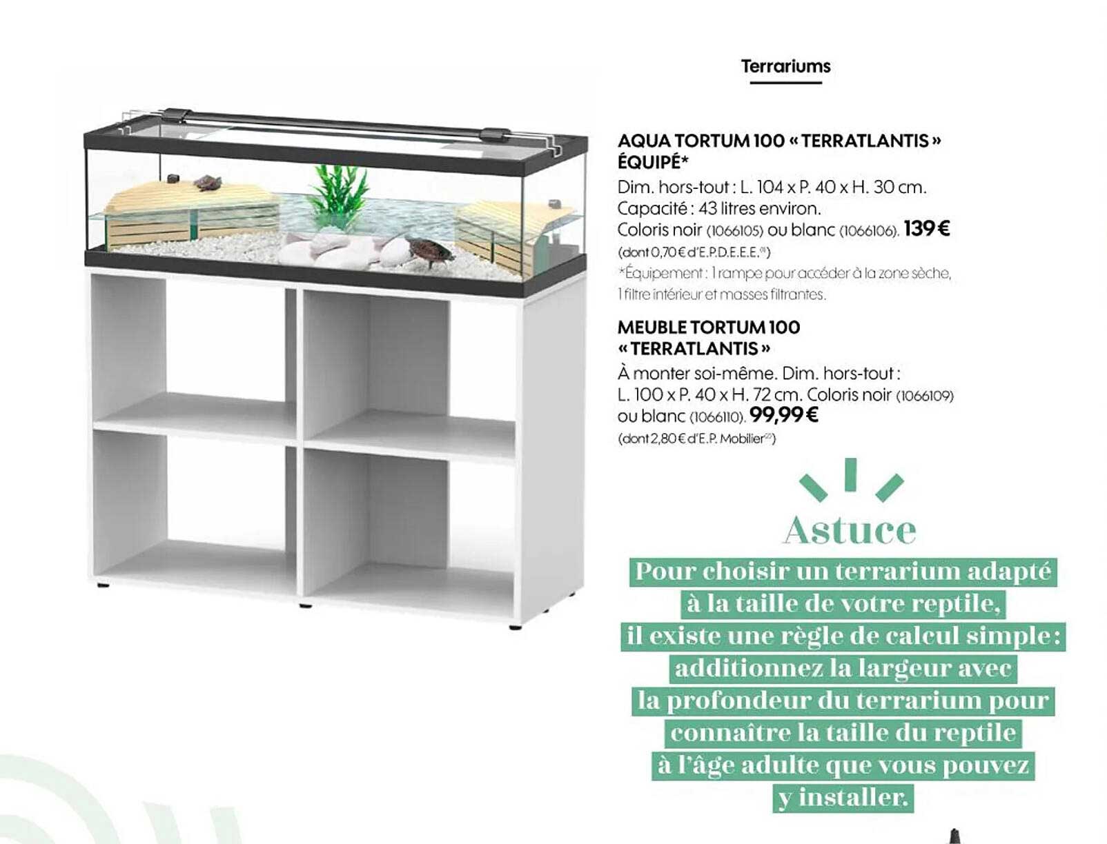 aqua tortum 100 «terratlantis» équipé, meuble tortum 100 «terratlantis»