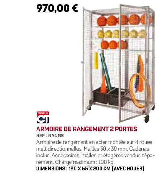 Armoire De Rangement 2 Portes Ct