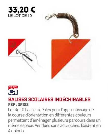 Balises Scolaires Indéchirables Ct