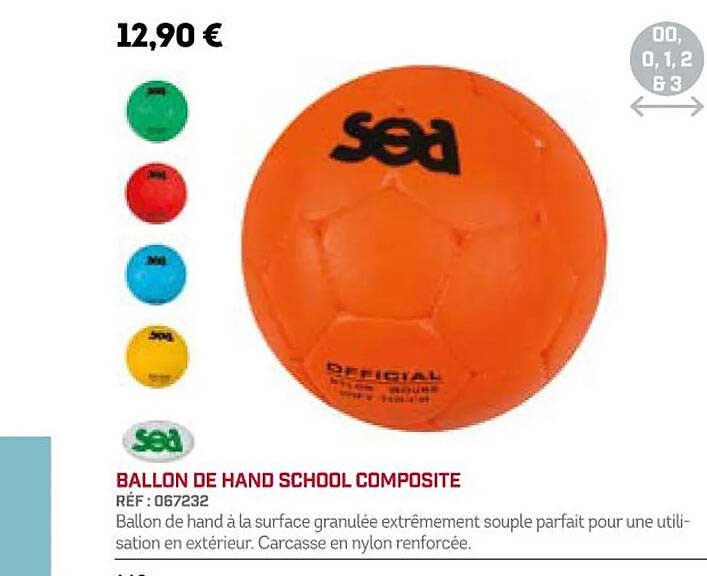 ballon de hand school composite sea