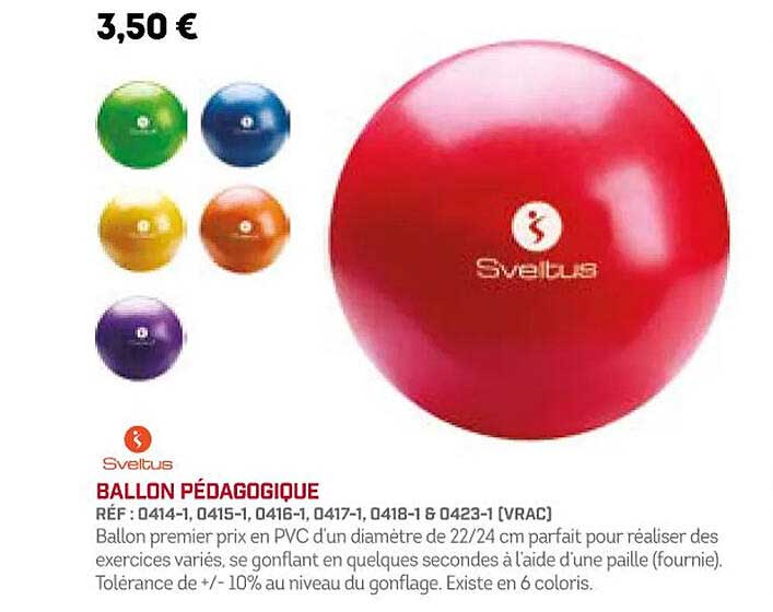 ballon pédagogique sveltus