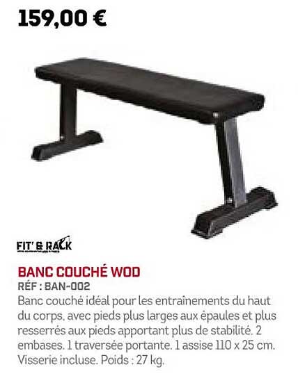 banc couché wod fit' & rack