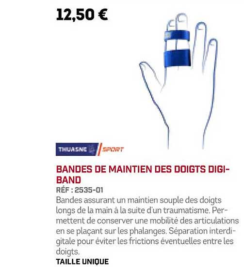 bandes de maintien des doigts digi-band thuasne sport