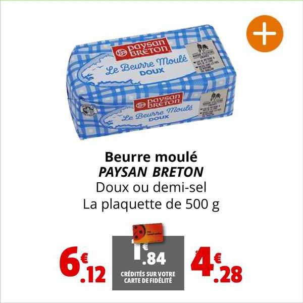 beurre moulé paysan breton