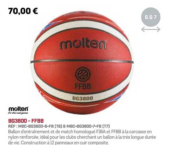 bg3800 - ffbb molten