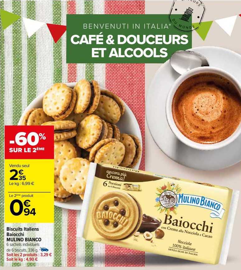 biscuits italiens baiocchi mulino bianco