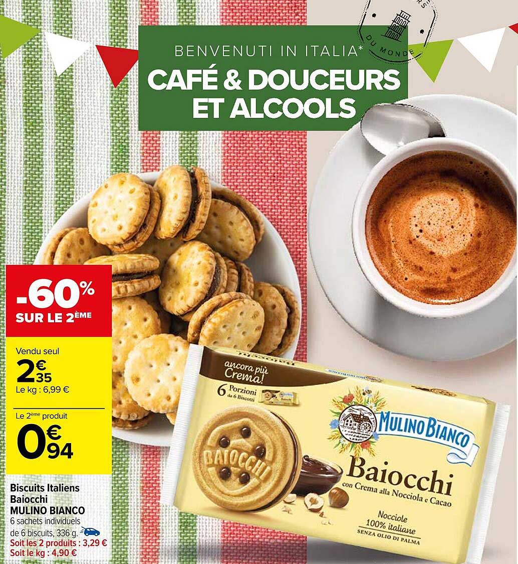 biscuits italiens baiocchi mulino bianco