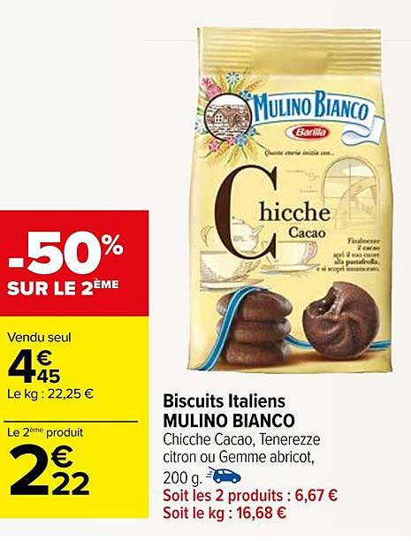 Biscuits Italiens Mulino Bianco