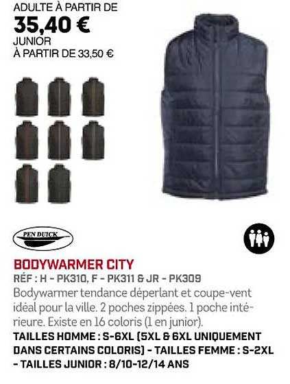 bodywarmer city pen duick
