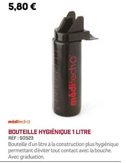 bouteille hygiénique 1 litre médiatech
