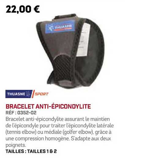 bracelet anti-épicondylite thuasne sport