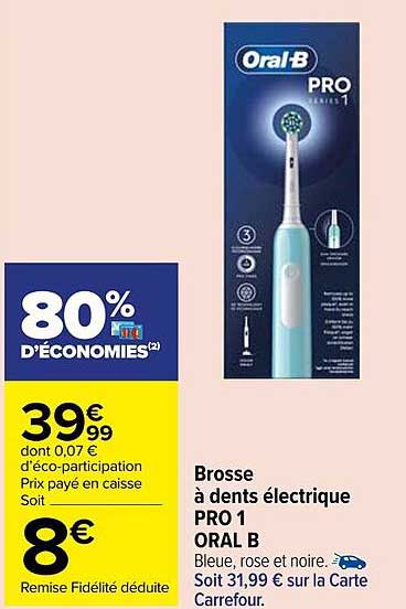 Brosse à Dents électrique Pro 1 Oral B