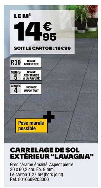 Carrelage De Seol Extérieur "lavagna"