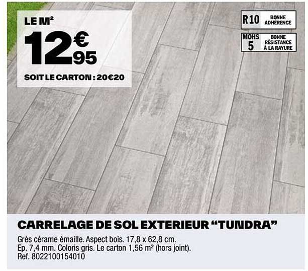 Carrelage De Sol Extérieur "tundra"