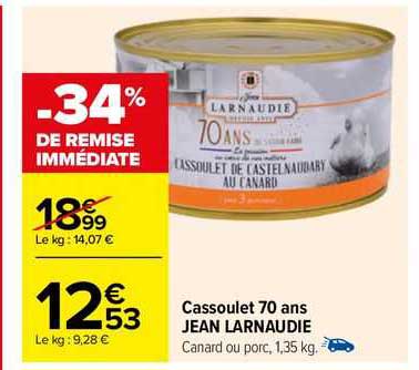 cassoulet 70 ans jean larnaudie