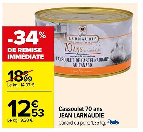 cassoulet 70 ans jean larnaudie