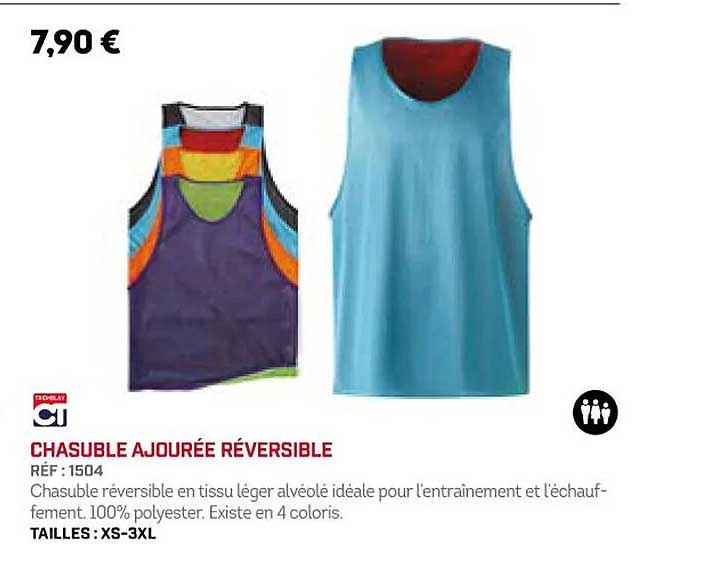 chasuble ajourée réversible ct