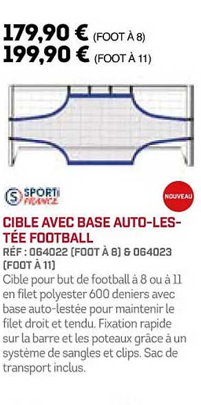 cible avec base auto-lestée football sporti france