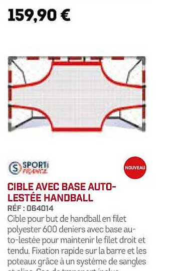 cible avec base auto-lestée handball sporti france