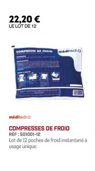 compresses de froid méditech