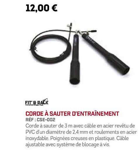 corde à sauter d'entraînement fit' & rack