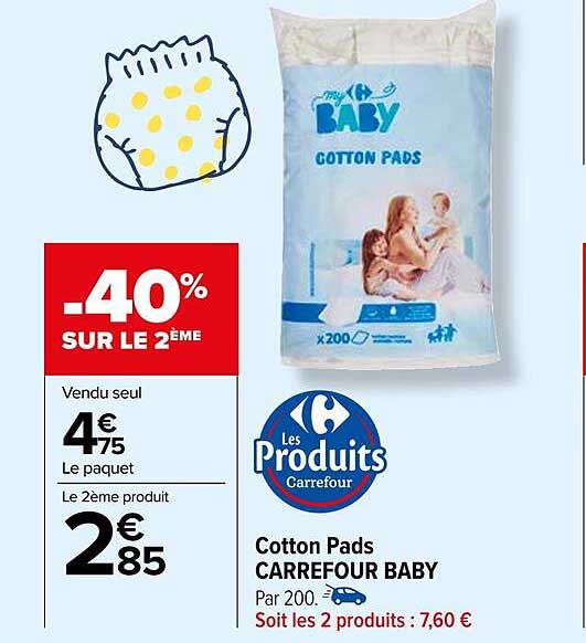 cotton pads carrefour baby