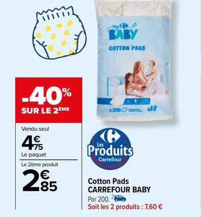 cotton pads carrefour baby