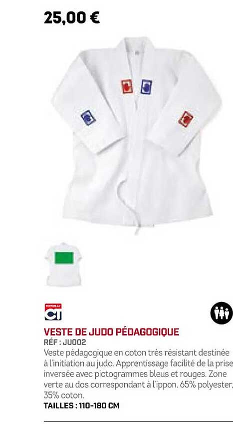 ct veste de judo pédagogique