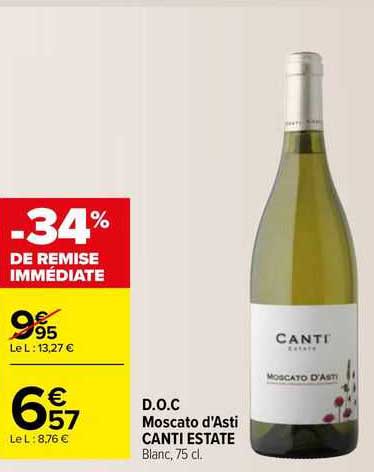 d.o.c. moscato d'asti canti estate