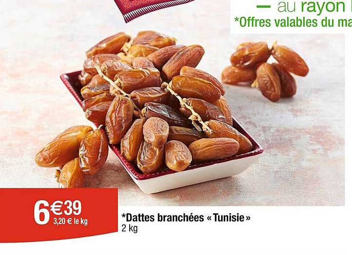dattes branchées "tunisie"