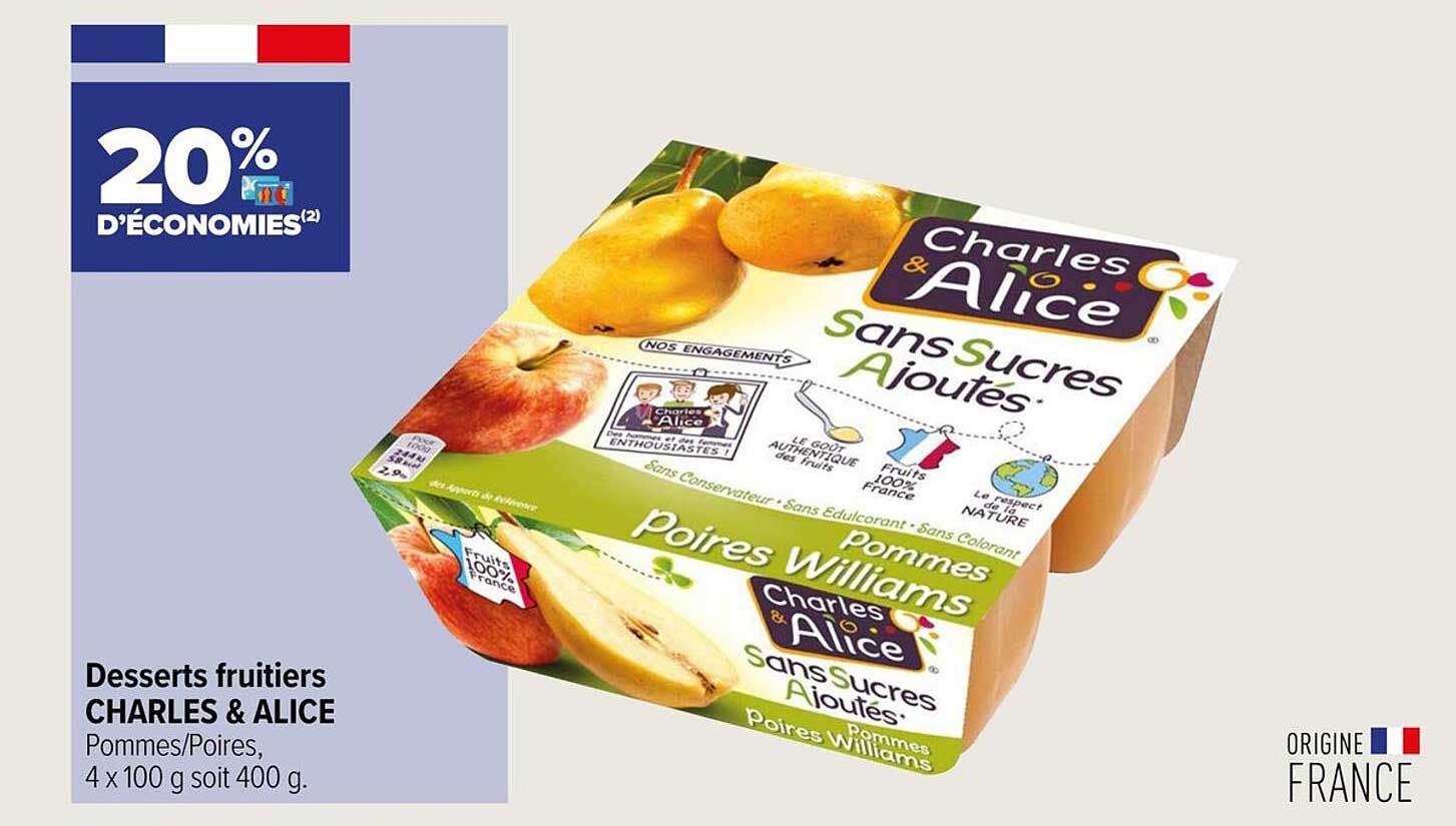 Desserts Fruitiers Charles & Alice