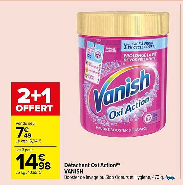 détachant oxi action vanish