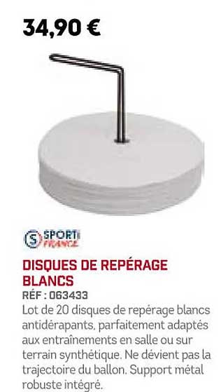 disques de repérage blancs sporti france