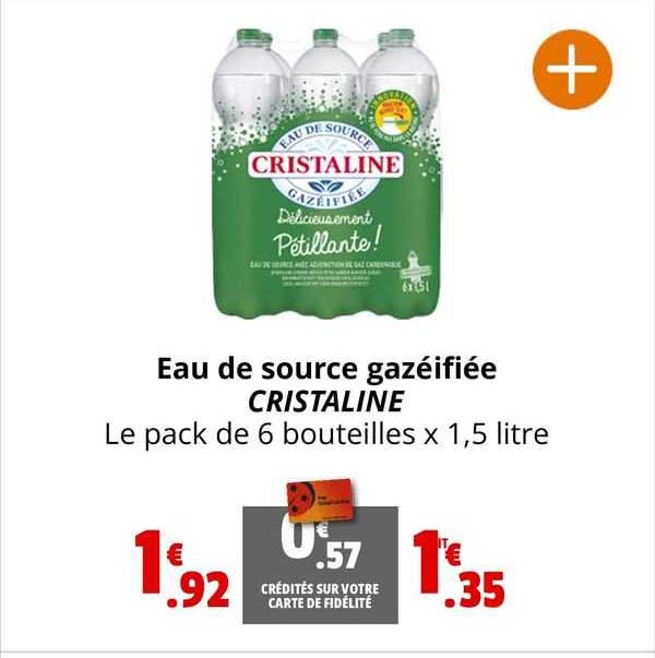 eau de source gazéifiée cristaline