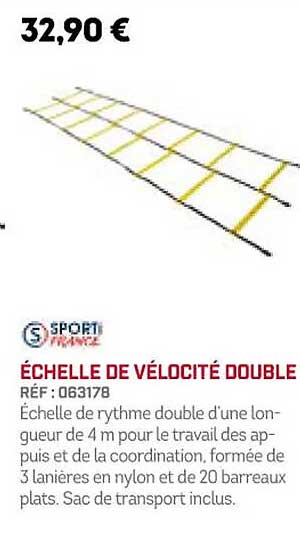 échelle de vélocité double sporti france