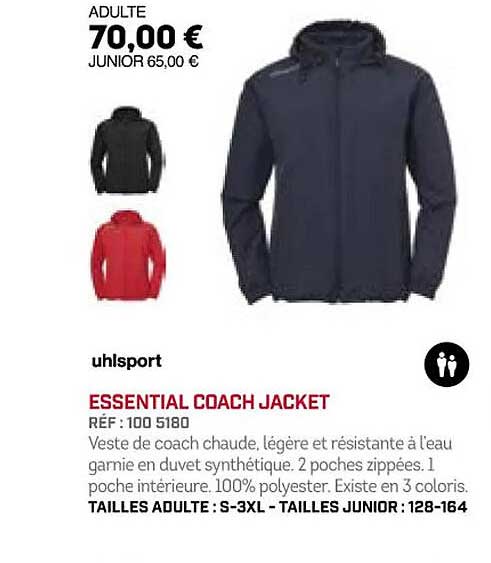 essential coach jacket uhlsport