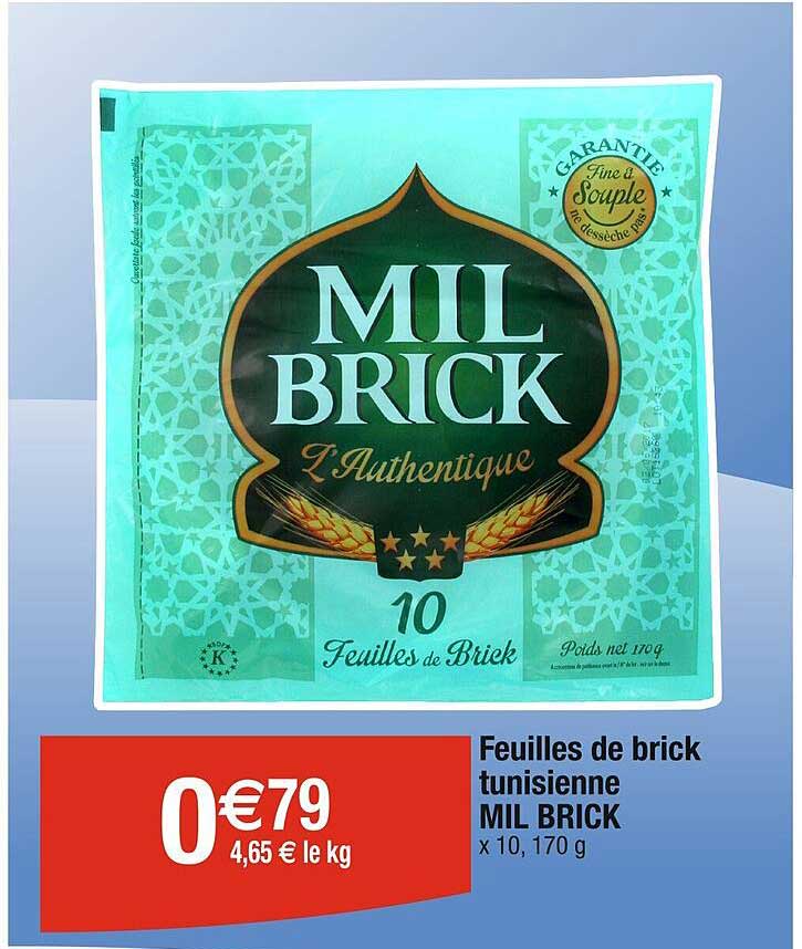 feuilles de brick tunisienne mil brick