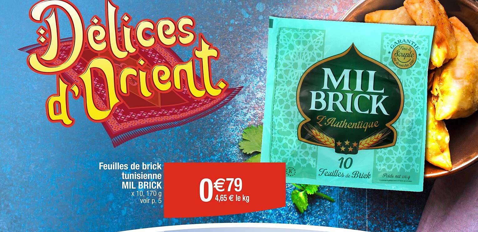 feuilles de brick tunisienne mil brick
