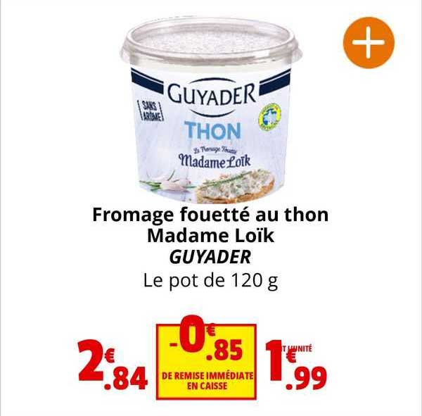 fromage fouetté au thon madame loïk guyader