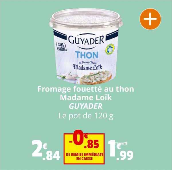 fromage fouetté au thon madame loïk guyader