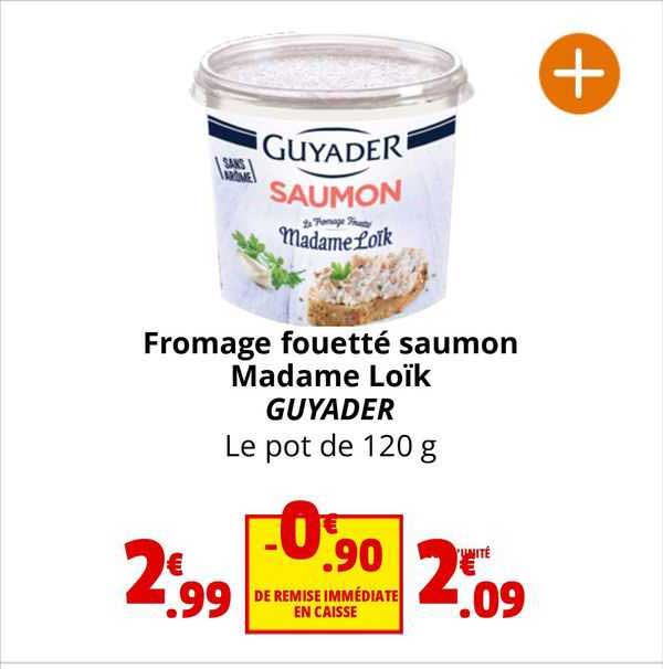 fromage fouetté saumon madame loïk guyader