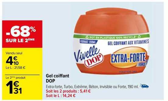 gel coiffant dop