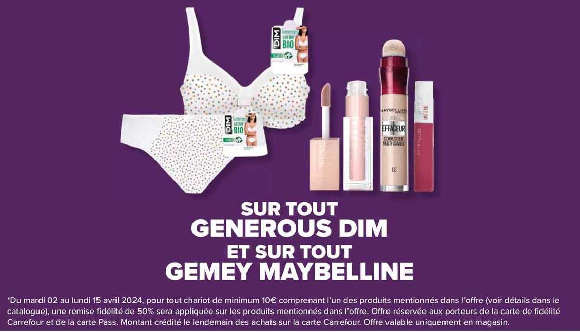 generous dim et gemey maybelline