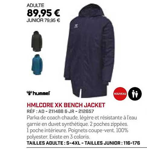 hmlcore xk bench jacket hummel