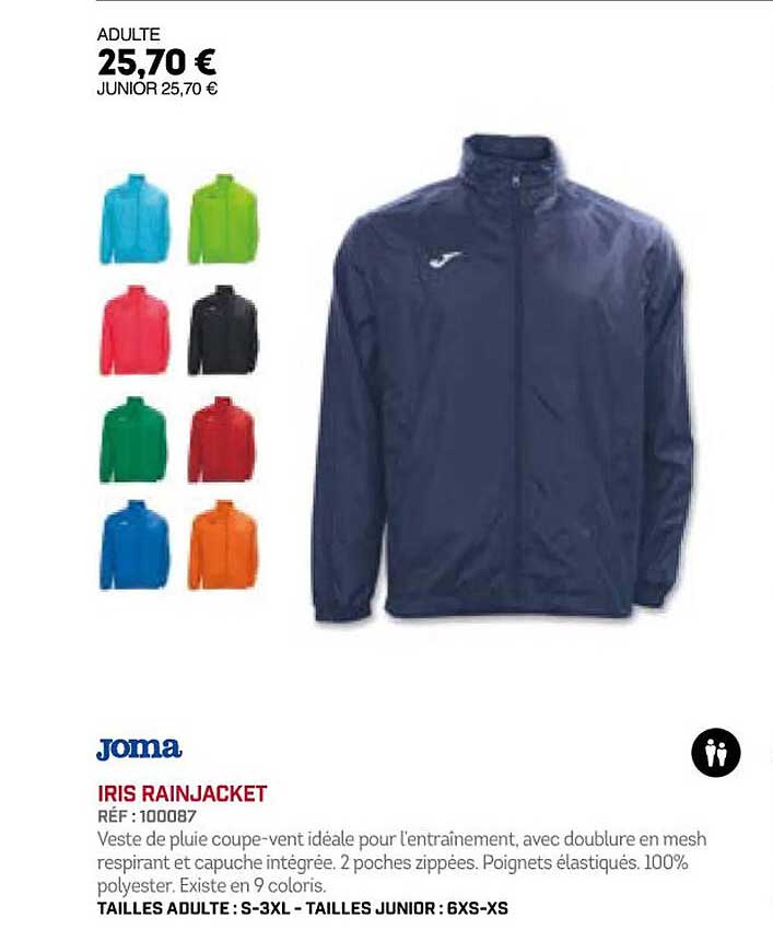 Iris Rainjacket Joma