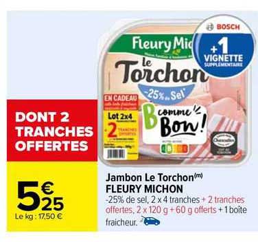 jambon le torchon fleury michon
