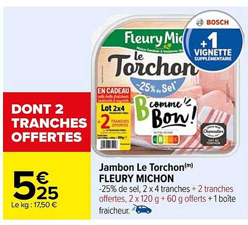 jambon le torchon fleury michon